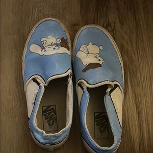 Hand Painted Cinnamonroll Vans Women's Sneakers